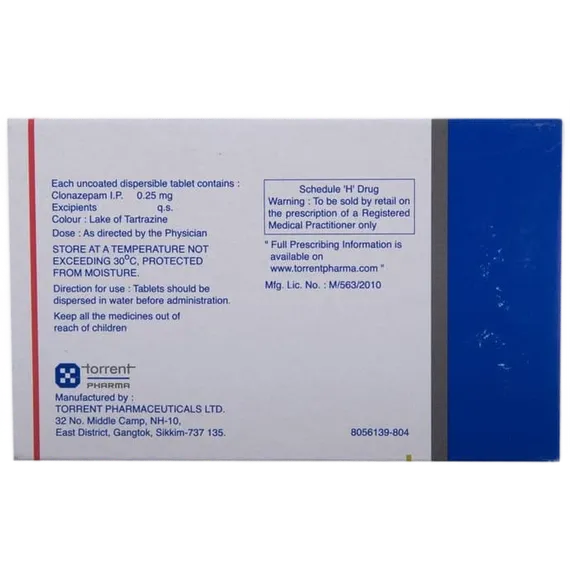 clonotril 0.25mg tablet 15's
